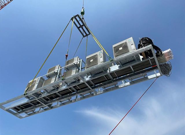 重量物搬入据付工事