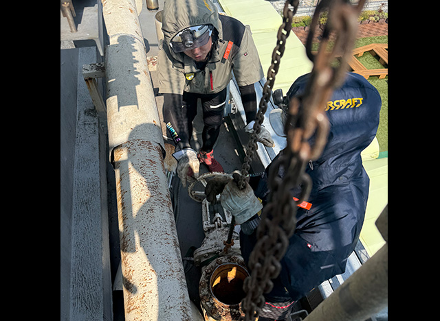 熊本市中央区 テナント屋上解体工事