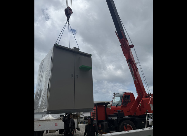 宇城市 新築工事・キュービクル搬入据付工事